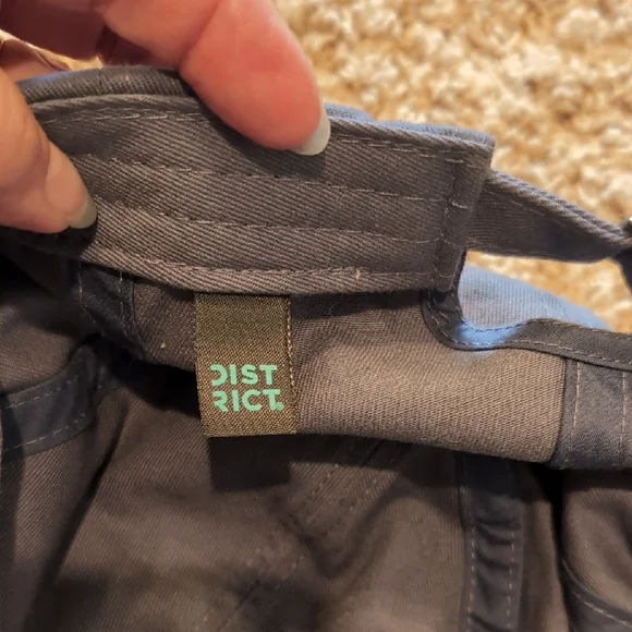 District Gray Floral Embroidered Hat - Picture 7 of 9